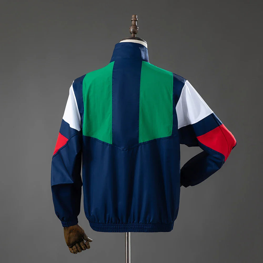 Chaqueta cortavientos Italia 26/27 azul marino - vista trasera