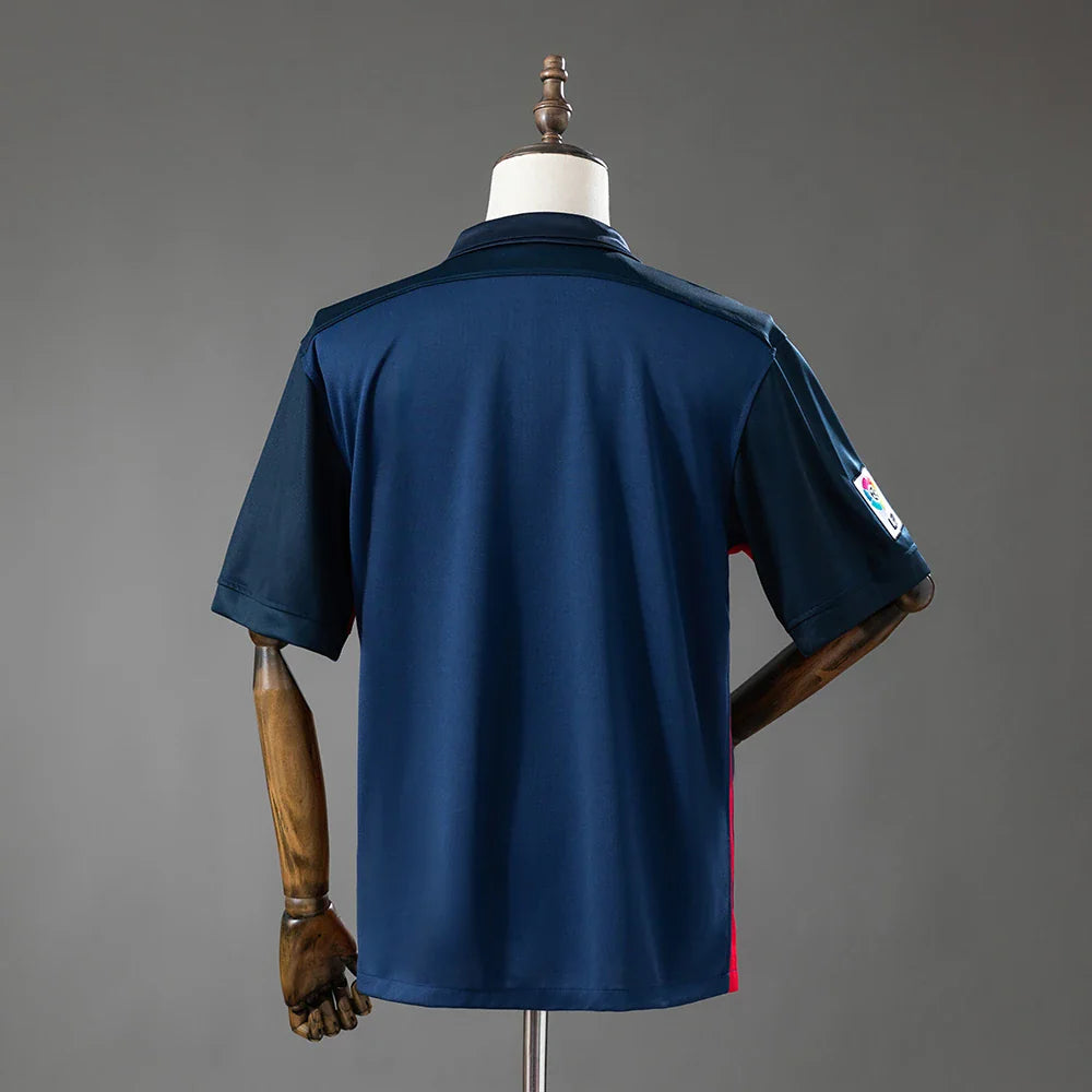 Camiseta retro Atlético de Madrid 15/16, espalda lisa azul marino - vista trasera