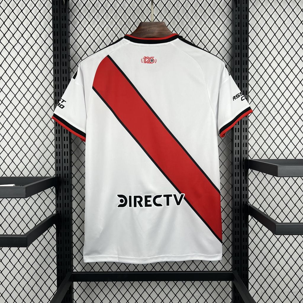 Camiseta River Plate primera equipación 26/27 blanca con banda roja - vista trasera