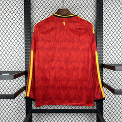Camiseta Bélgica primera equipación Mundial 2026 manga larga - vista trasera