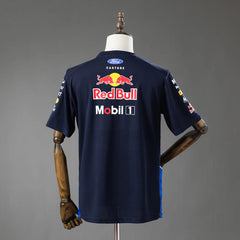 Camiseta de la escudería Red Bull Racing 2026 en azul marino - vista trasera