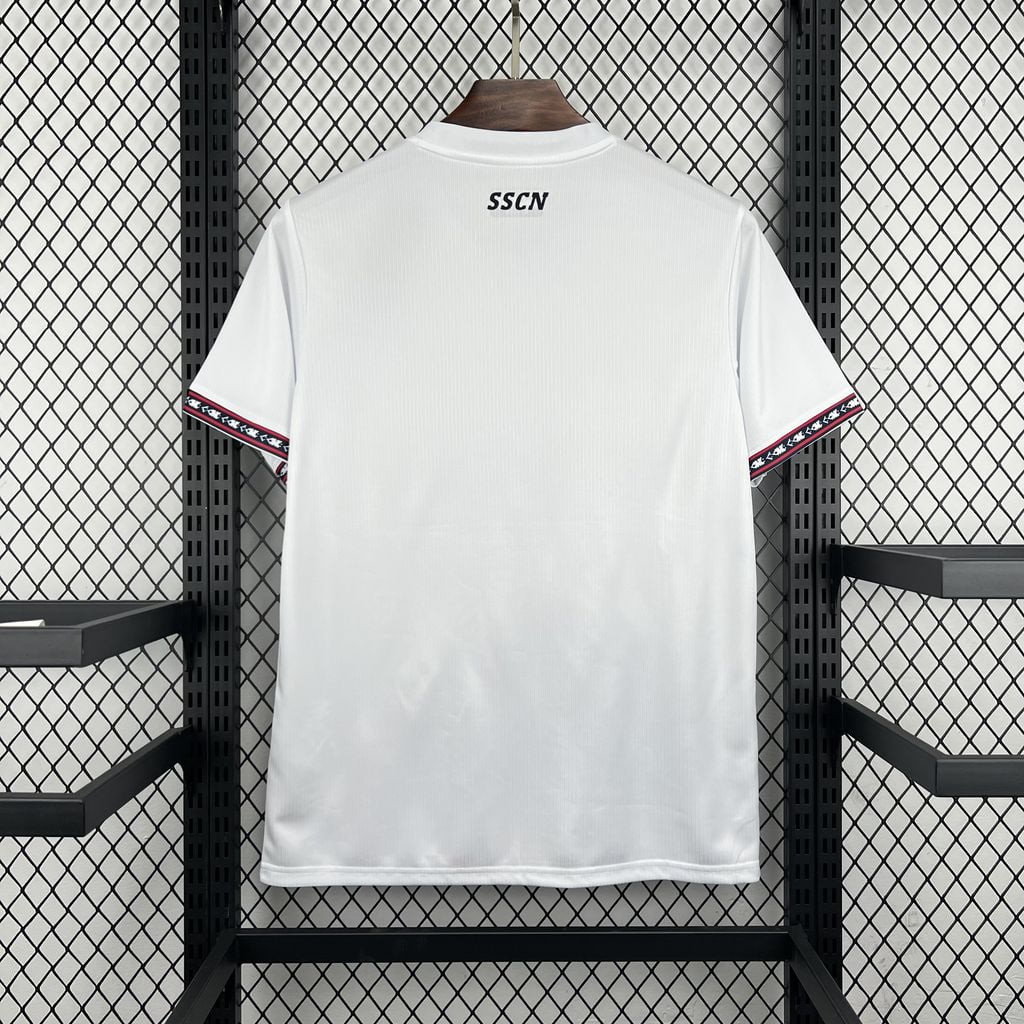 Camiseta Nápoles edición especial 26/27 blanca con rosas - vista trasera