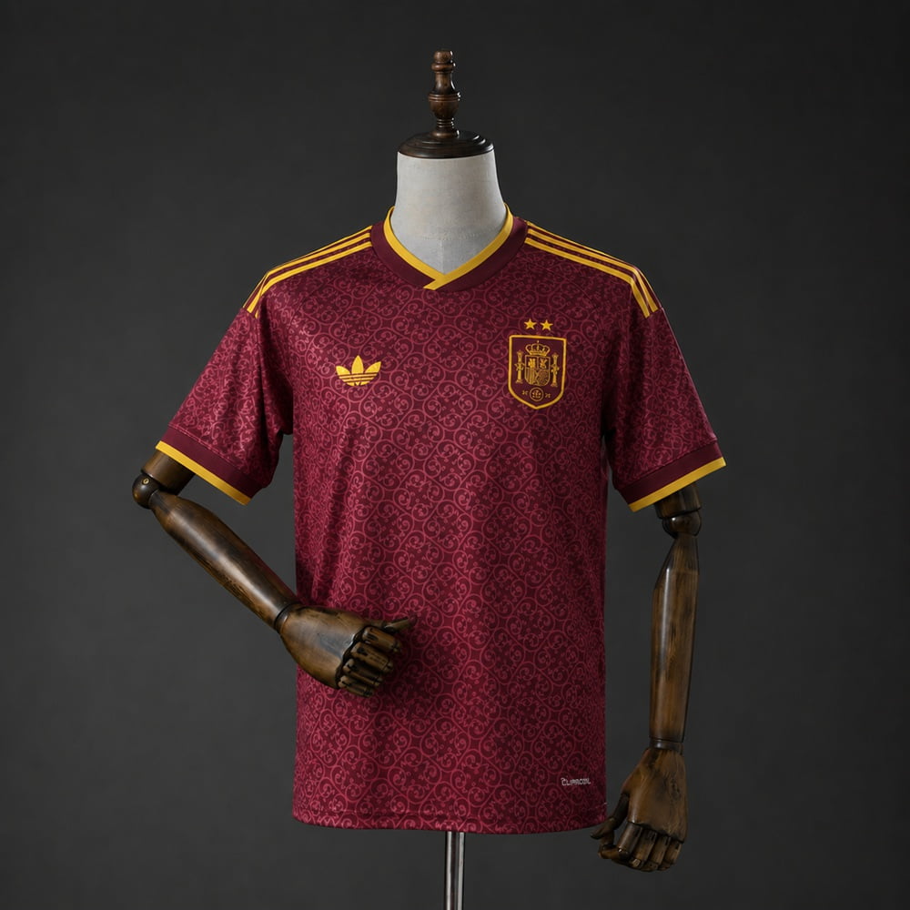 Camiseta España 2026 edición especial granate - vista frontal