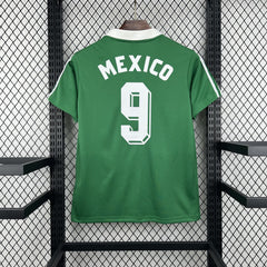 Camiseta México 1986 retro - vista trasera con el dorsal 9
