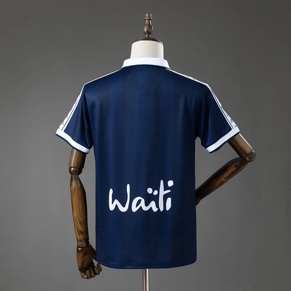 Camiseta retro del Girondins de Burdeos 96/97 con rotulación en la espalda - vista trasera