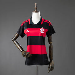 Camiseta del Flamengo primera equipación 26/27 para mujer roja y negra - vista frontal