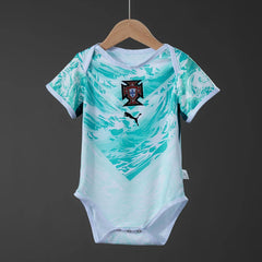 Body de bebé de Portugal segunda equipación Mundial 2026 verde menta - vista frontal