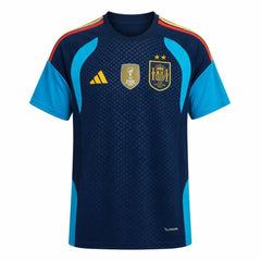 Camiseta España pre-partido 2026 edición campeones azul marino - vista frontal