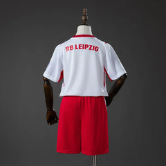 Conjunto infantil del RB Leipzig primera equipación 26/27 blanco y rojo - vista trasera