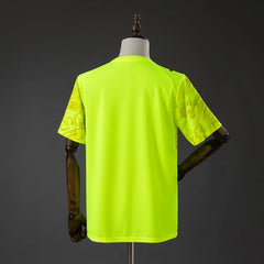 Camiseta de portero del Bahia 26/27 verde flúor, espalda lisa - vista trasera