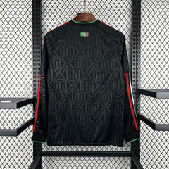 Camiseta México tercera equipación 2026 manga larga negra - vista trasera
