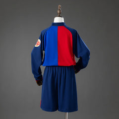 Conjunto retro Barcelona del centenario para niños, espalda lisa - vista trasera