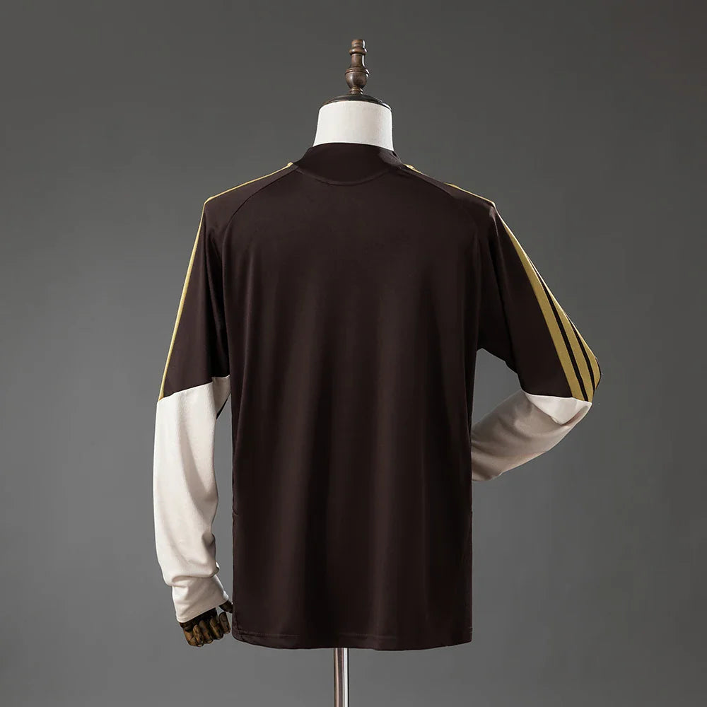 Camiseta de entrenamiento del Flamengo 26/27 manga larga marrón - vista trasera