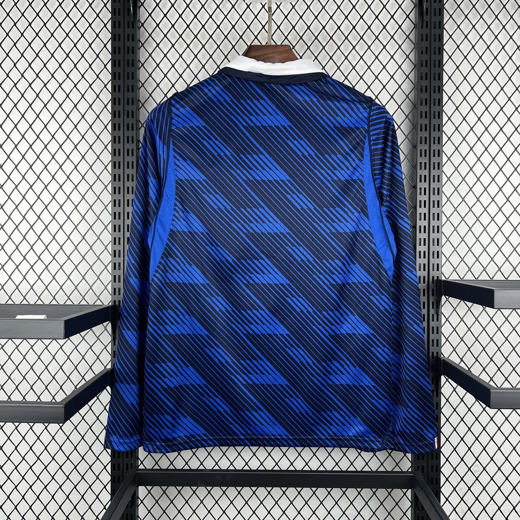 Camiseta Francia primera equipación 2026 manga larga azul - vista trasera