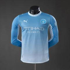 Camiseta Manchester City 26/27 manga larga versión jugador - vista frontal