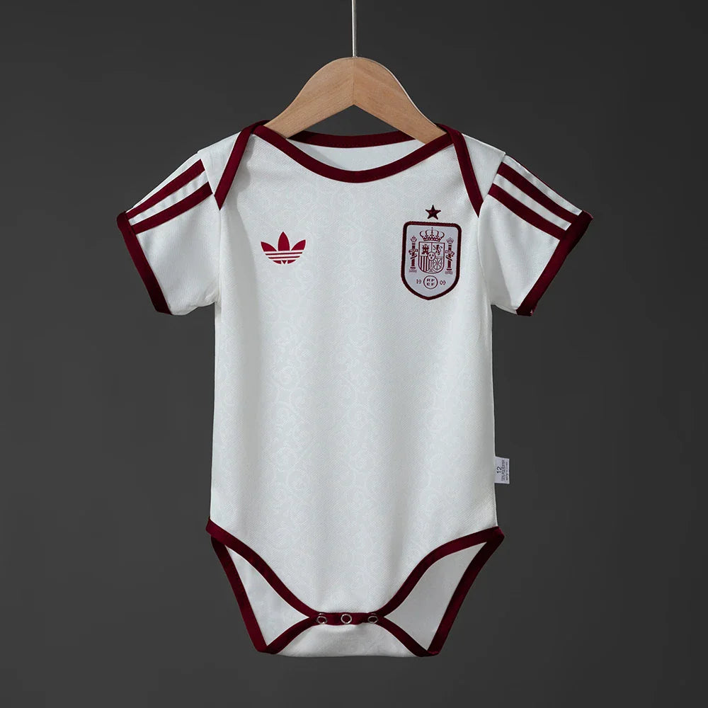 Body de bebé de España segunda equipación 26/27 blanco - vista frontal
