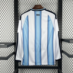 Camiseta Argentina Primera Equipación Mundial 2026 Manga Larga - vista trasera