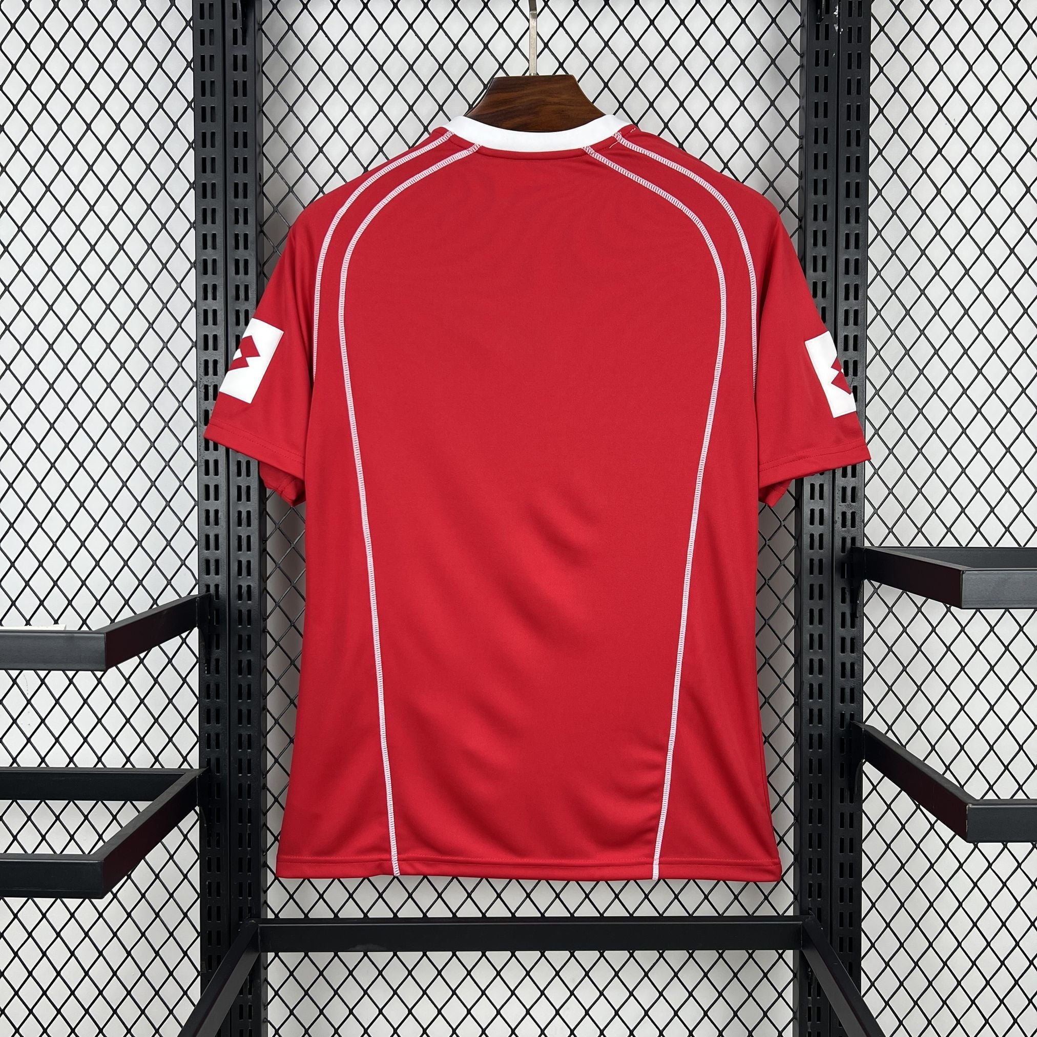 Camiseta retro Real Zaragoza segunda equipación 04/05 roja - vista trasera