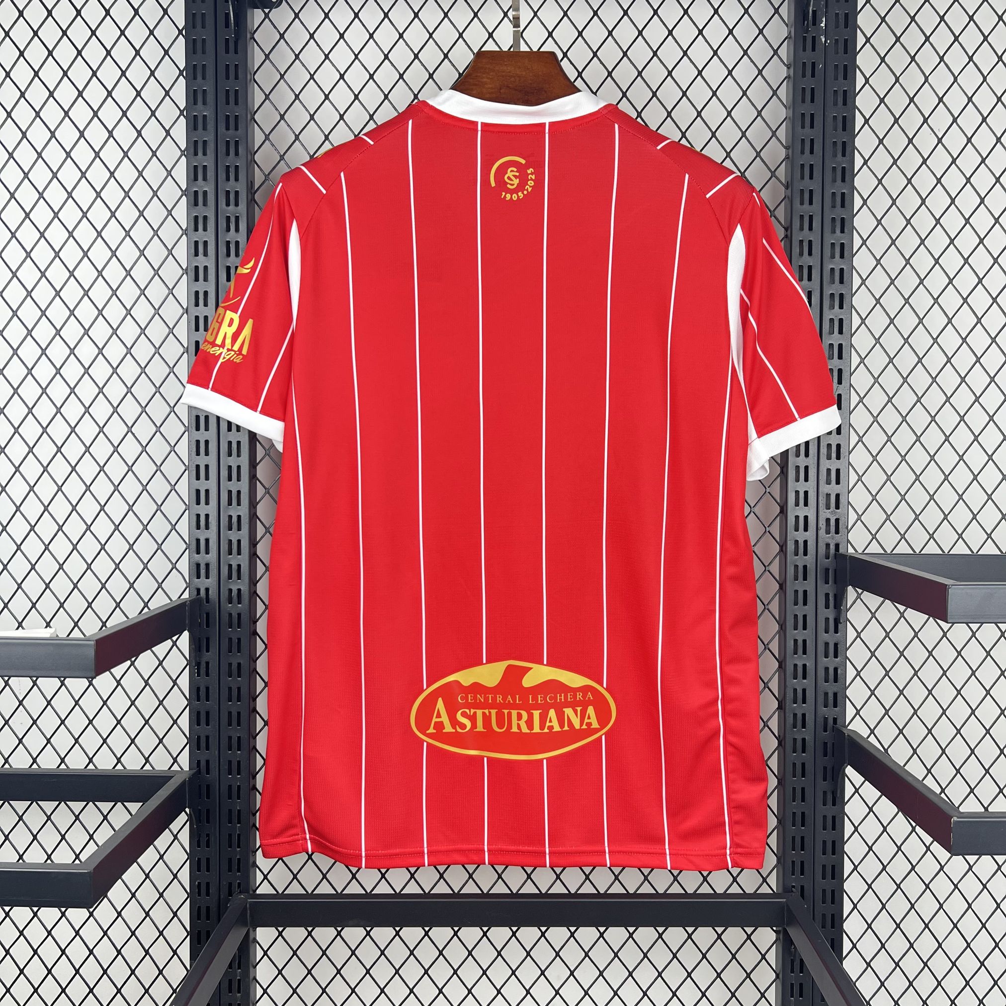 Camiseta Sporting de Gijón primera equipación 25/26 roja - vista trasera
