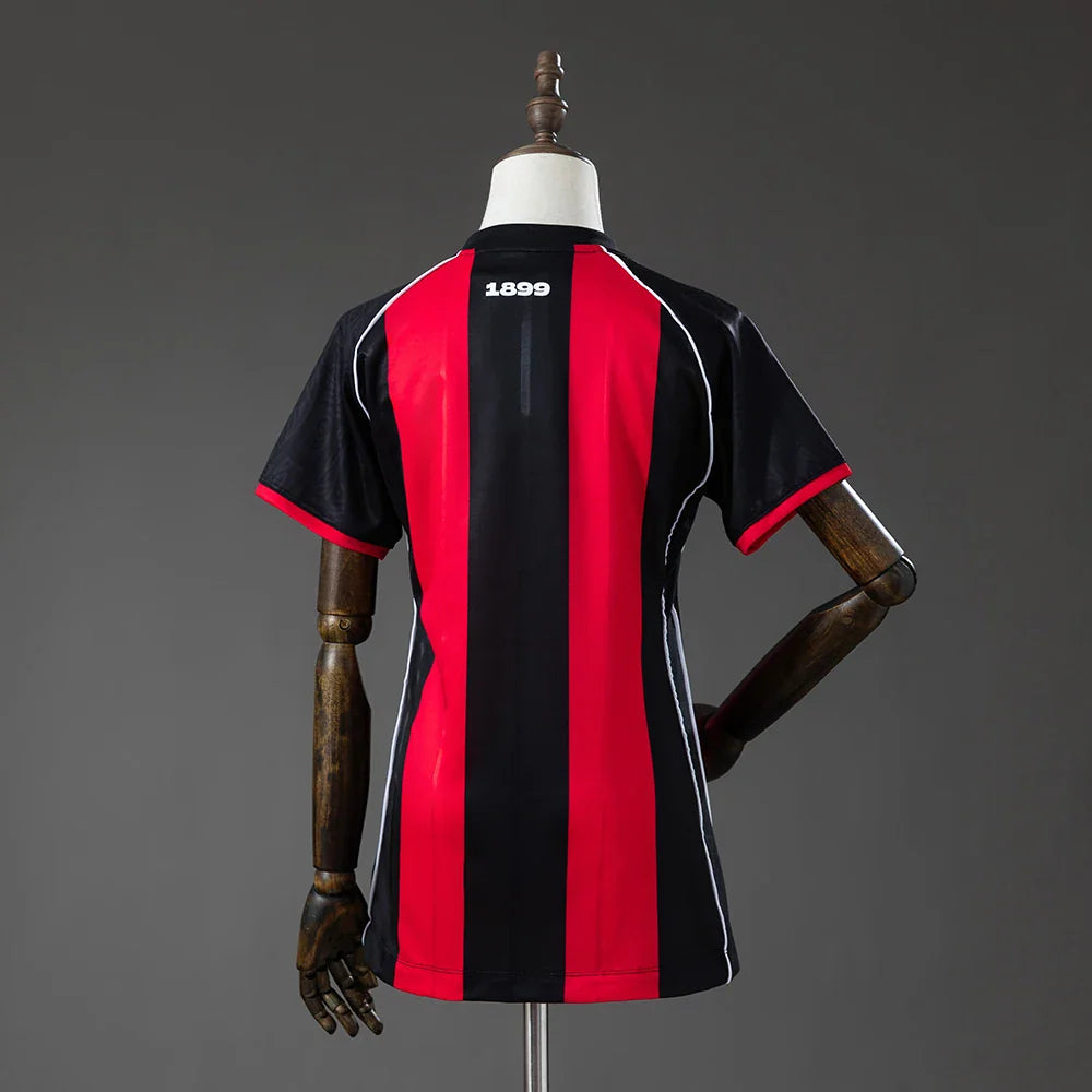 Camiseta EC Vitória primera equipación 26/27 mujer roja y negra - vista trasera