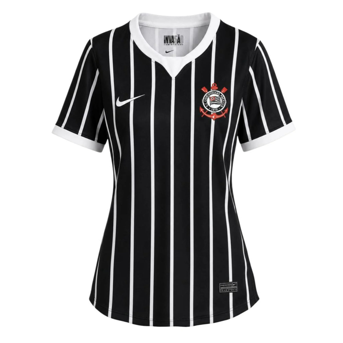 Camiseta Corinthians segunda equipación 26/27 mujer negra - vista frontal