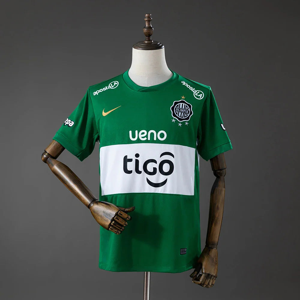 Camiseta del Club Olimpia tercera equipación 26/27 verde - vista frontal