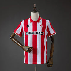 Camiseta Sporting de Gijón primera equipación 26/27 rojiblanca - vista frontal