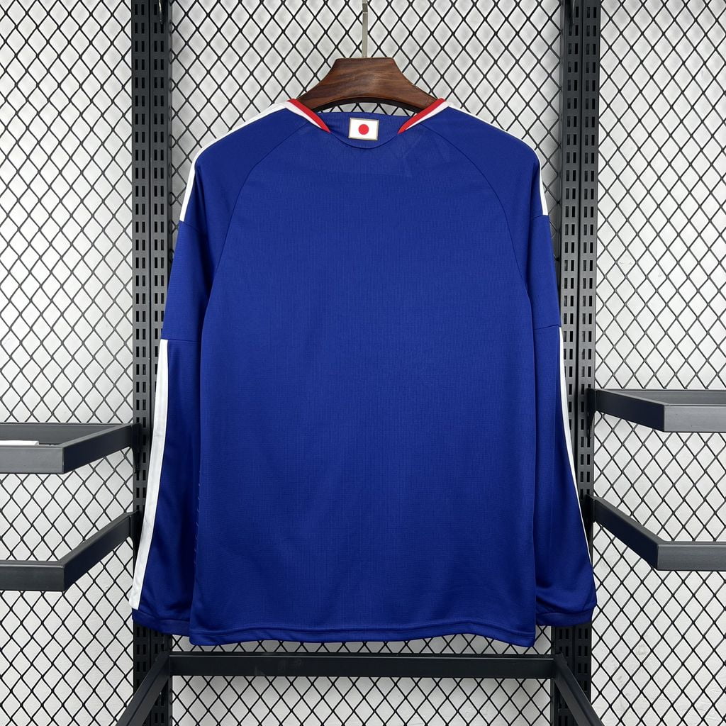 Camiseta Japón primera equipación 2026 manga larga azul - vista trasera