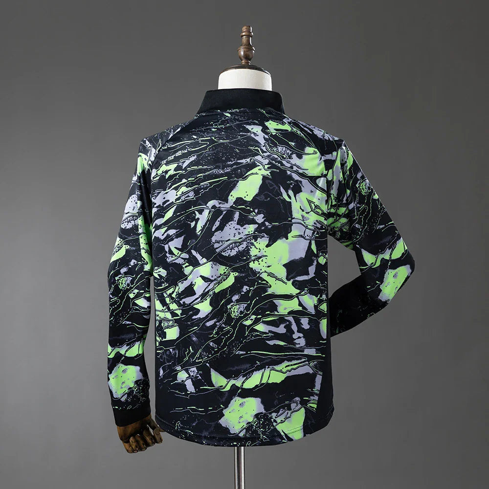 Camiseta de portero de Corea del Sur 26/27 negra con estampado verde - vista trasera