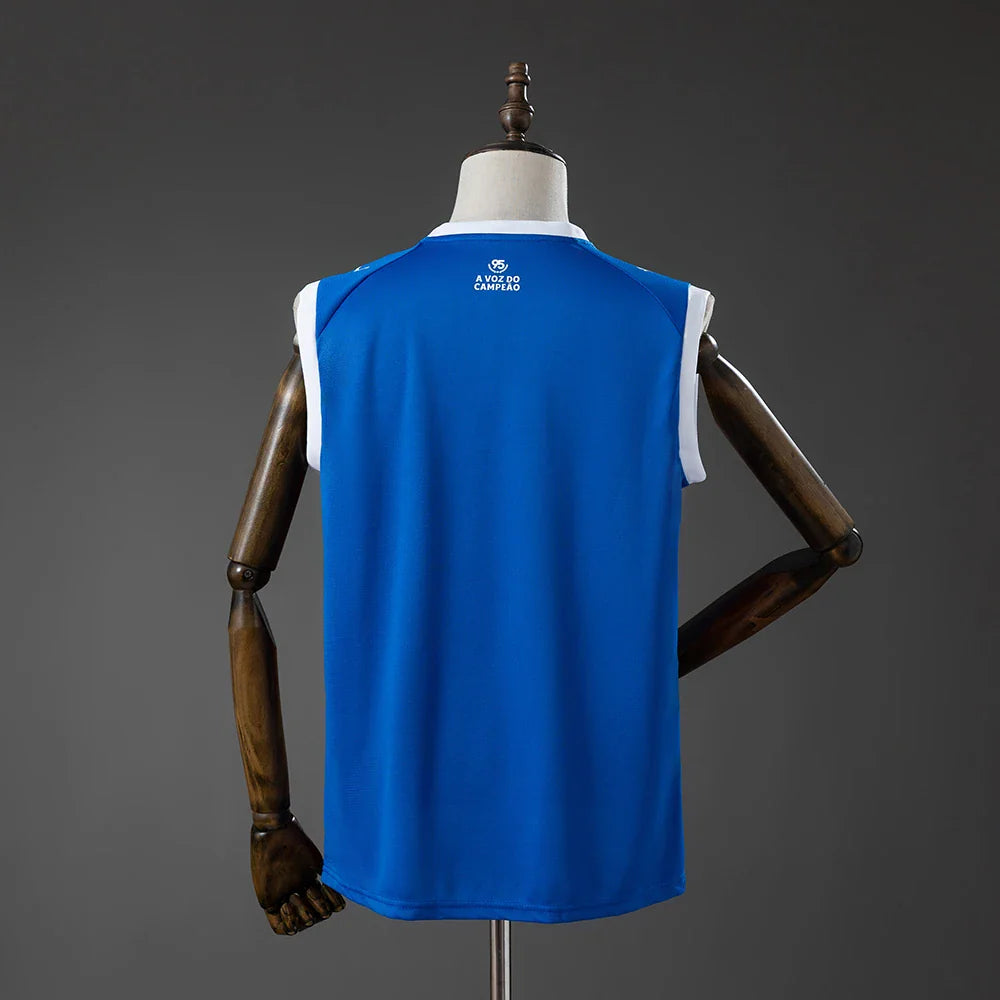 Camiseta Bahia sin mangas 26/27 hombre, espalda azul lisa - vista trasera