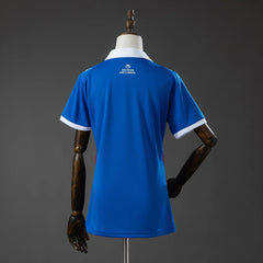 Camiseta Bahia segunda equipación 26/27 mujer, espalda azul lisa - vista trasera