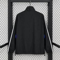 Chaqueta cortavientos retro del Chelsea negra - vista trasera