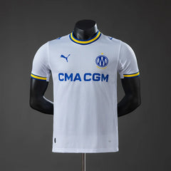 Camiseta Olympique de Marsella primera equipación 26/27 versión jugador blanca - vista frontal
