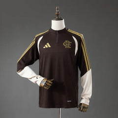 Camiseta de entrenamiento del Flamengo 26/27 manga larga marrón - vista frontal