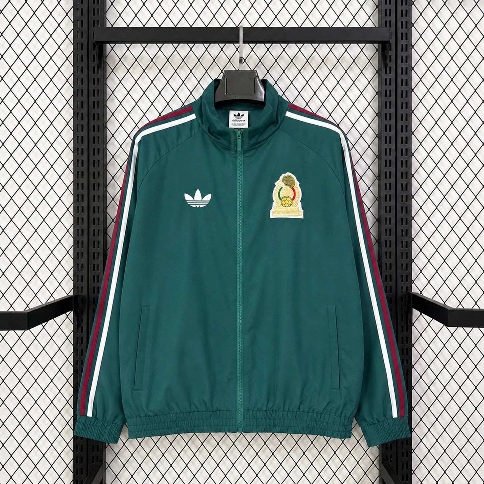 Chaqueta México Mundial 2026 verde - vista frontal