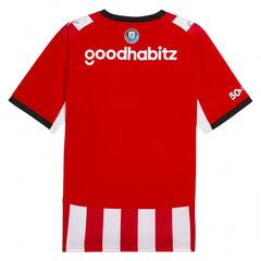 Camiseta PSV Eindhoven primera equipación 26/27 a rayas rojas y blancas - vista trasera