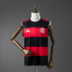 Camiseta sin mangas del Flamengo primera equipación 26/27 roja y negra - vista frontal