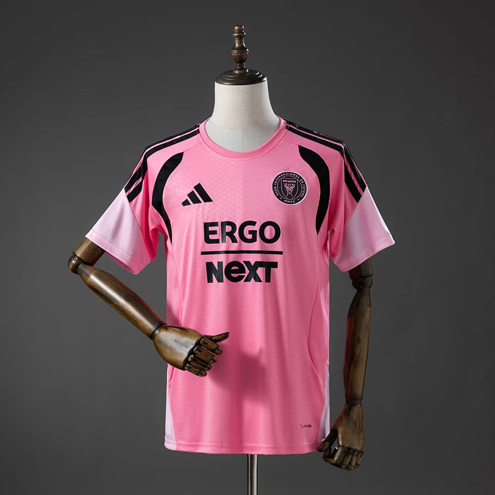 Camiseta de entrenamiento del Inter Miami 26/27 rosa con mangas claras - vista frontal