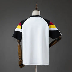 Camiseta casual blanca de Alemania con la espalda lisa - vista trasera