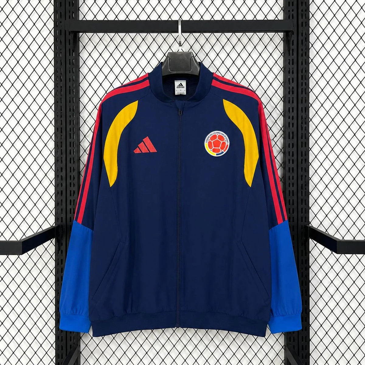 Chaqueta Colombia Mundial 2026 azul marino - vista frontal
