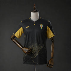 Camiseta Córdoba segunda equipación 26/27 negra y dorada - vista frontal