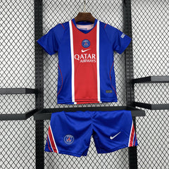 Conjunto infantil azul del Paris Saint-Germain primera equipación 26/27 - vista frontal