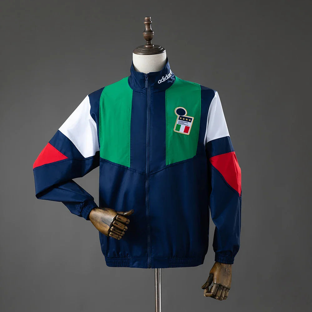 Chaqueta cortavientos Italia 26/27 azul marino - vista frontal