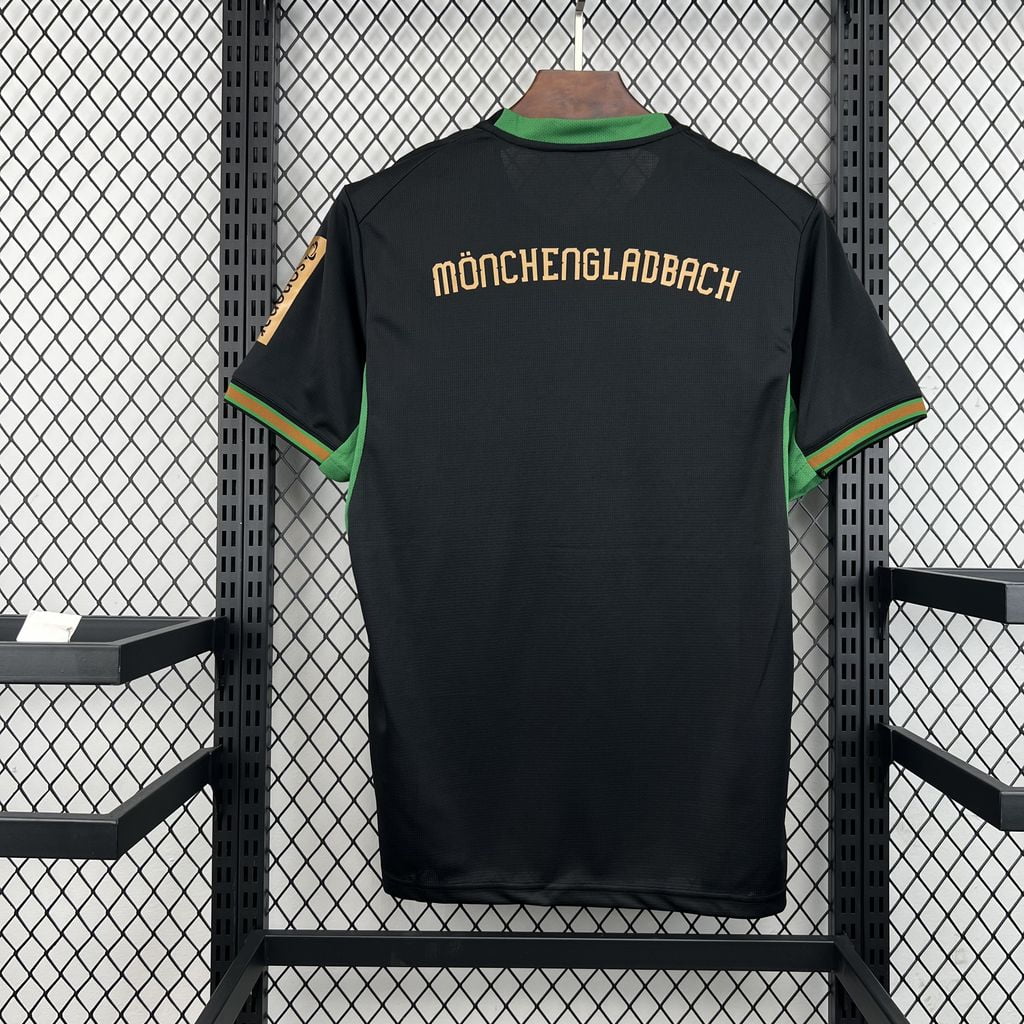 Camiseta negra del Borussia Mönchengladbach segunda equipación 26/27 - vista trasera