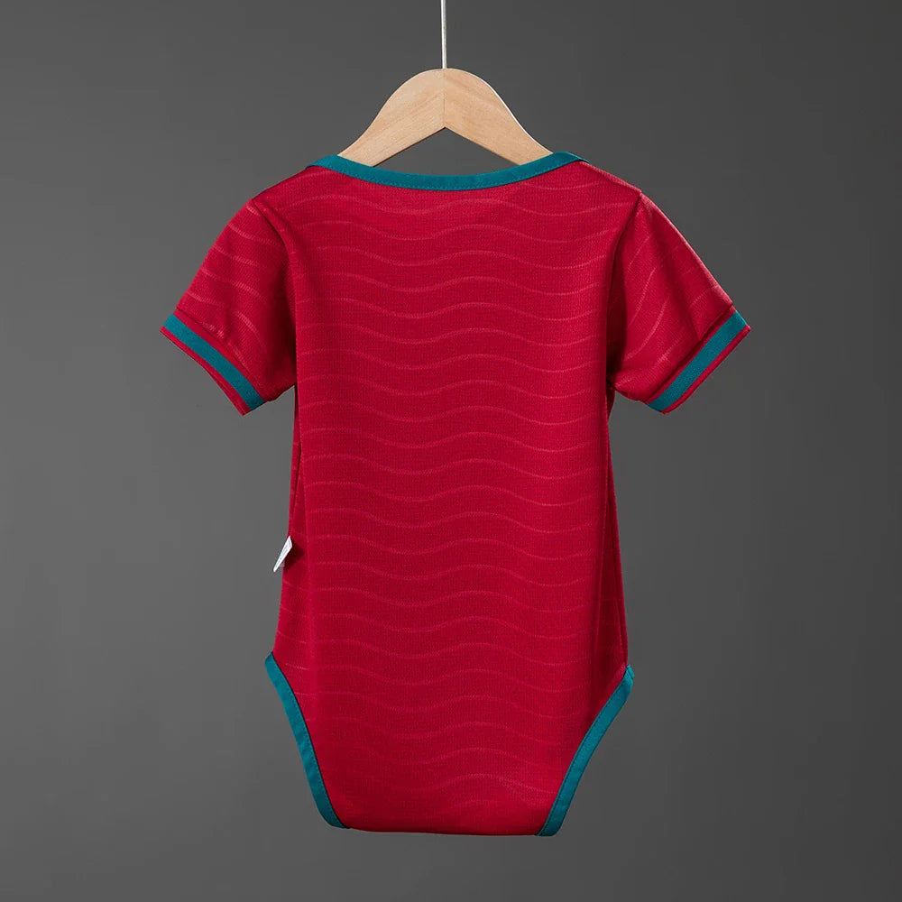 Body de bebé de Portugal primera equipación Mundial 2026 con la espalda lisa - vista trasera