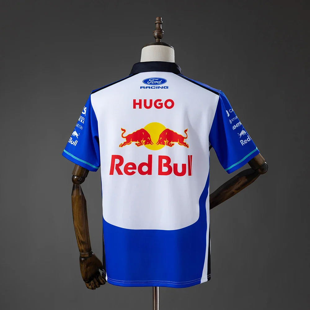 Polo de la escudería Racing Bulls 2026 con estampación en la espalda - vista trasera