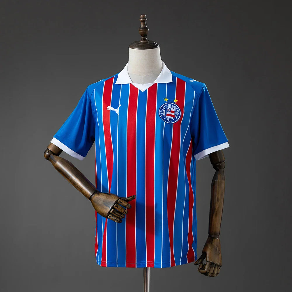 Camiseta Bahia segunda equipación 26/27 hombre, rayas rojas y azules - vista frontal