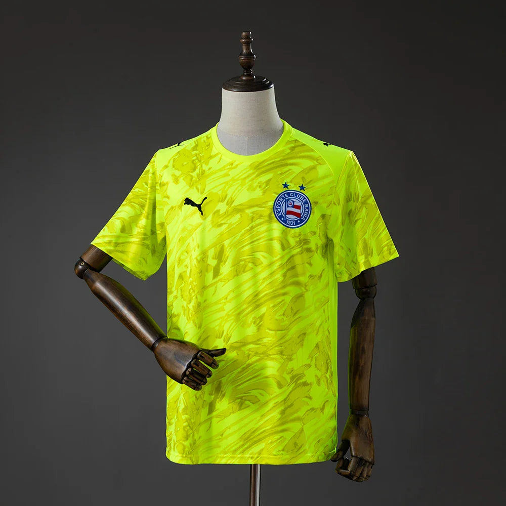 Camiseta de portero del Bahia 26/27 verde flúor - vista frontal