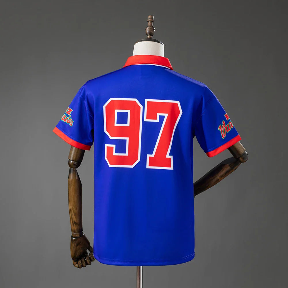 Polo de rugby Nueva Zelanda Warriors 2026 retro con dorsal 97 - vista trasera