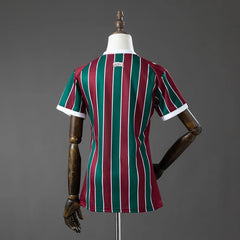 Camiseta del Fluminense primera equipación 26/27 para mujer a rayas granates y verdes - vista trasera